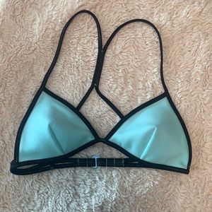 Victoria’s Secret Triangle Bikini Top Light Blue